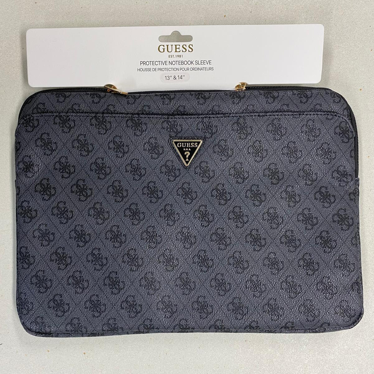 Guess COMP. Sleeve 4G Zipper Pocket and Triangle Logo Black 14