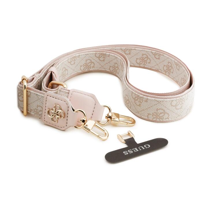 Guess Universal 4G PU Strap Tether Patch Metal Logo Pink