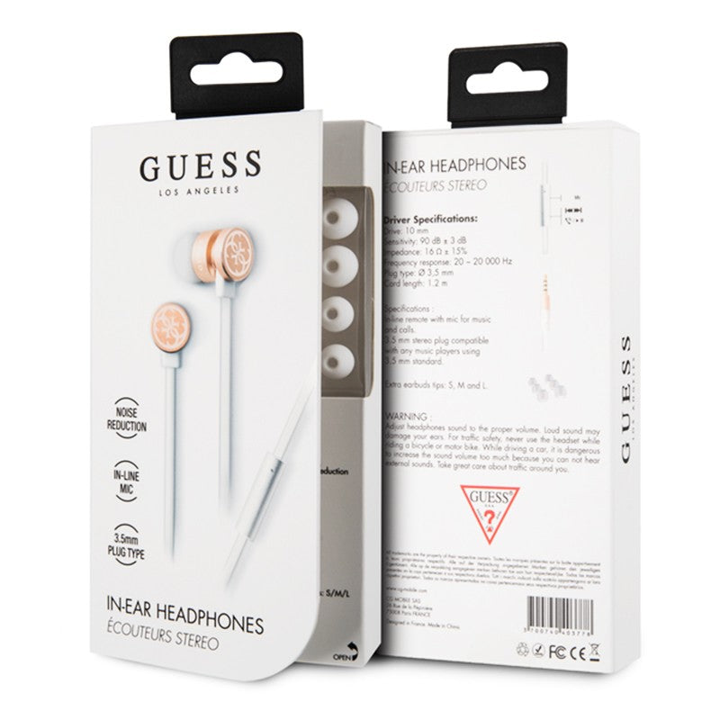Guess GUEPWIPI Earphones Wire Pink