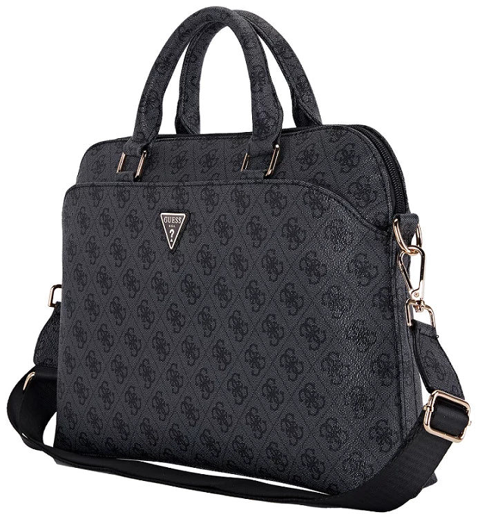 Guess COMP. Bag 4G Zipper Pocket and Triangle Logo Black 15