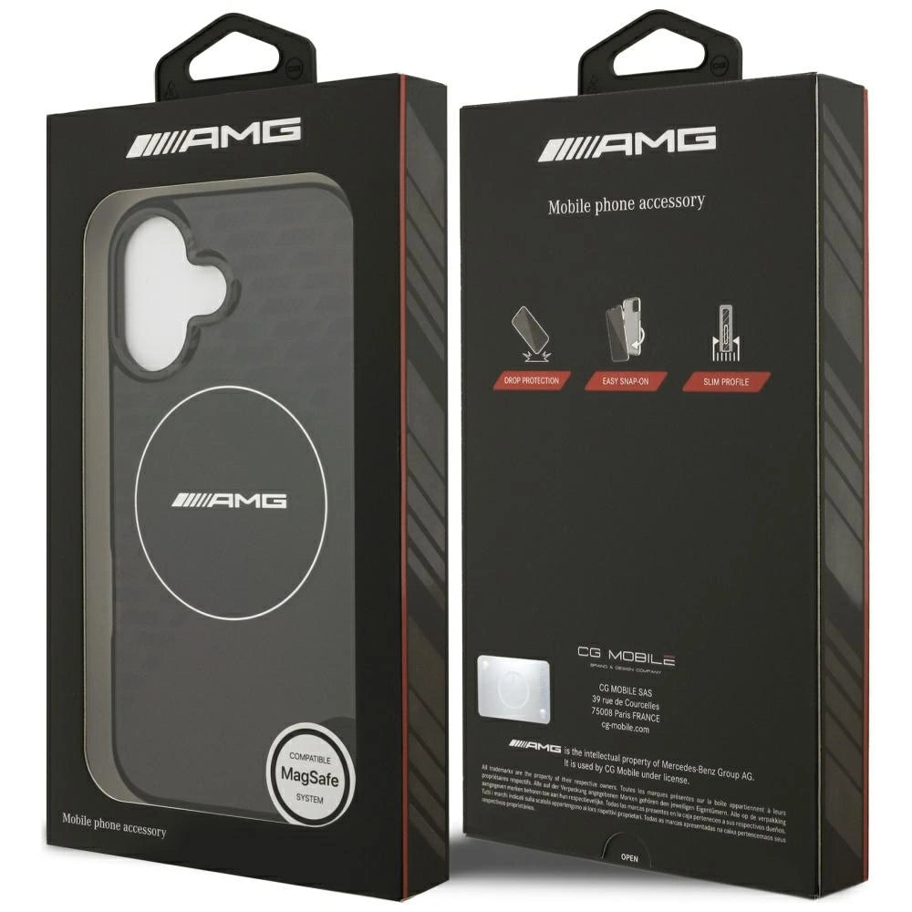AMG AMHMP17S24HTRDK HardCase MagSafe Rhinestone Transparent SMOKED Black iPhone 17