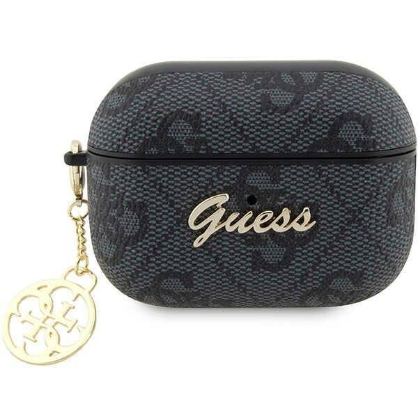 GUESS AIRPODS 3 PU 4G W/4G CHARM BLACK