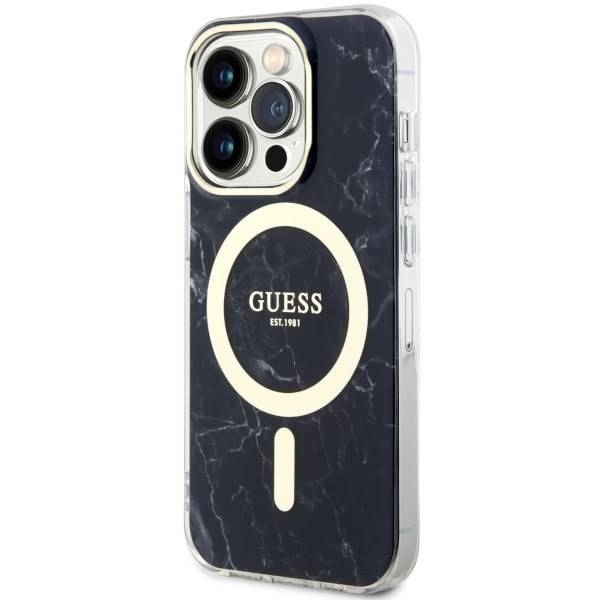 GUESS HC MagSafe IML MARBLE BLACK iPhone 13 Pro