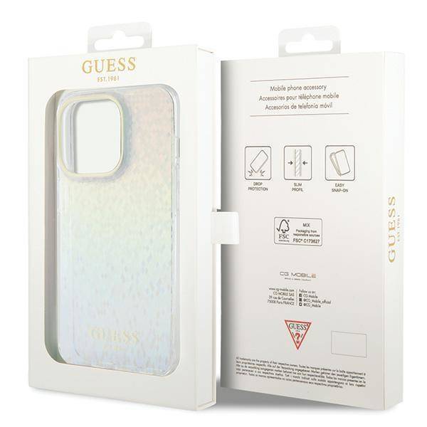GUESS HC IML FACETED MIRROR DISCO IRIDESCENT iPhone 15 PRO MAX