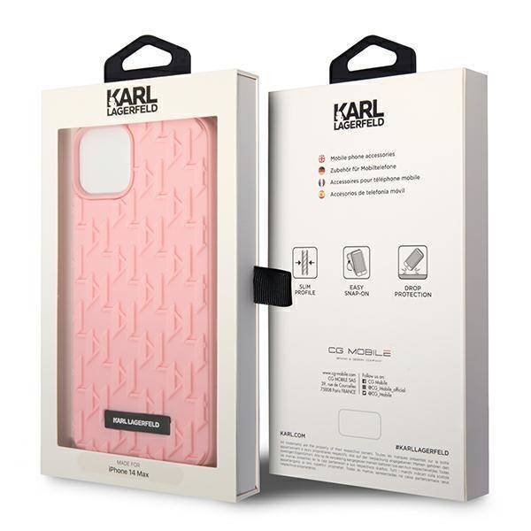 Karl Lagerfeld KLHCP14MRUPKLPP iPhone 14 Plus hardcase pink 3D Monogram