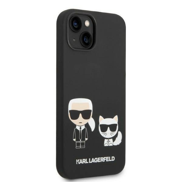 Karl Lagerfeld KLHMP14MSSKCK iPhone 14 Plus black Liquid Silicone Karl & Choupette Magsafe