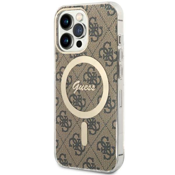 Guess GUHMP13LH4STW iPhone 13 Pro brown hardcase 4G MagSafe