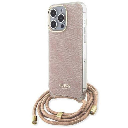 GUESS HC CROSSBODY CORD 4G Print Pink iPhone 14 Pro Max