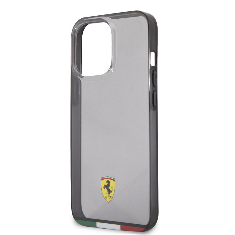 Ferrari FEHCP13LBITK iPhone 13 Pro Hard Case Italia - Transparent Outline