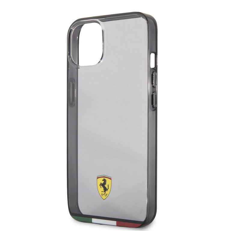 Ferrari FEHCP13MBITK iPhone 13 / 14 / 15 Hard Case Italia - Transparent Outline