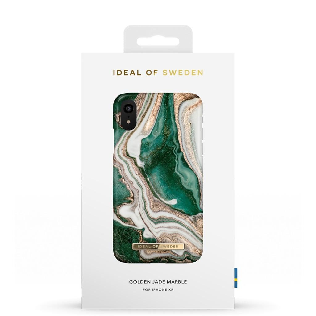 IDEAL OF SWEDEN Fashion Case iPhone 11/XR Golden Jade Marble