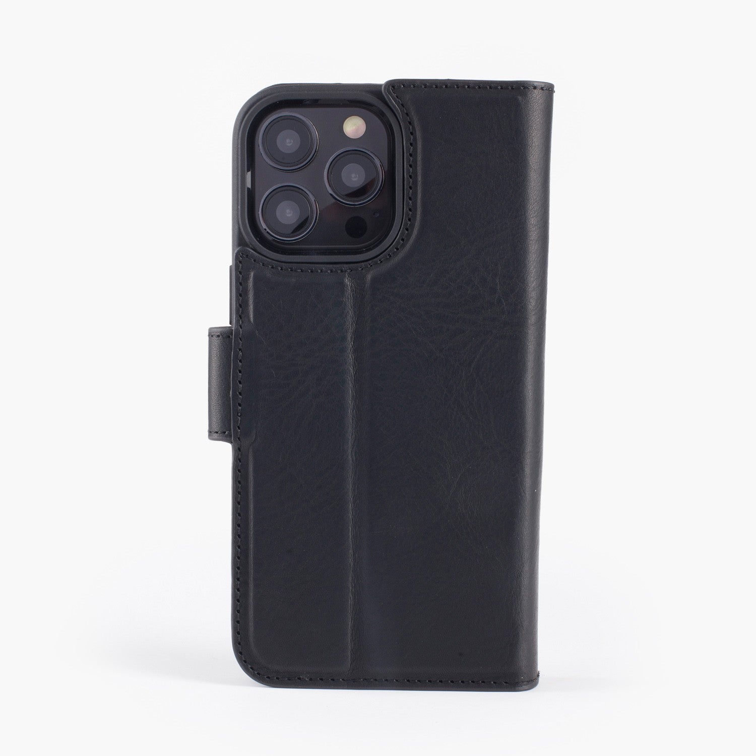 Wachikopa leather Magic Book Case 2 in 1 for iPhone 12/ 12 Pro Black