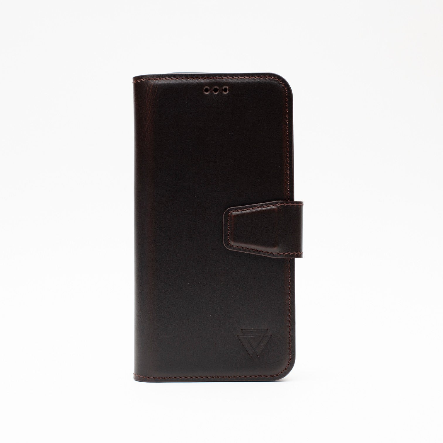 Wachikopa leather Classic iPhone Case for iPhone 14 Plus Dark Brown