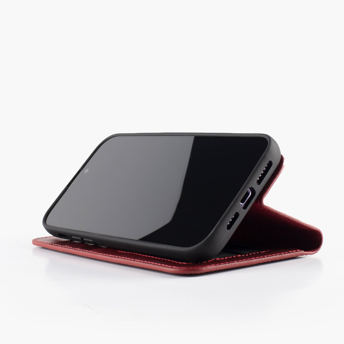 Wachikopa Genuine Leather Magic Book Case 2 in 1 for Samsung S24 Plus Red