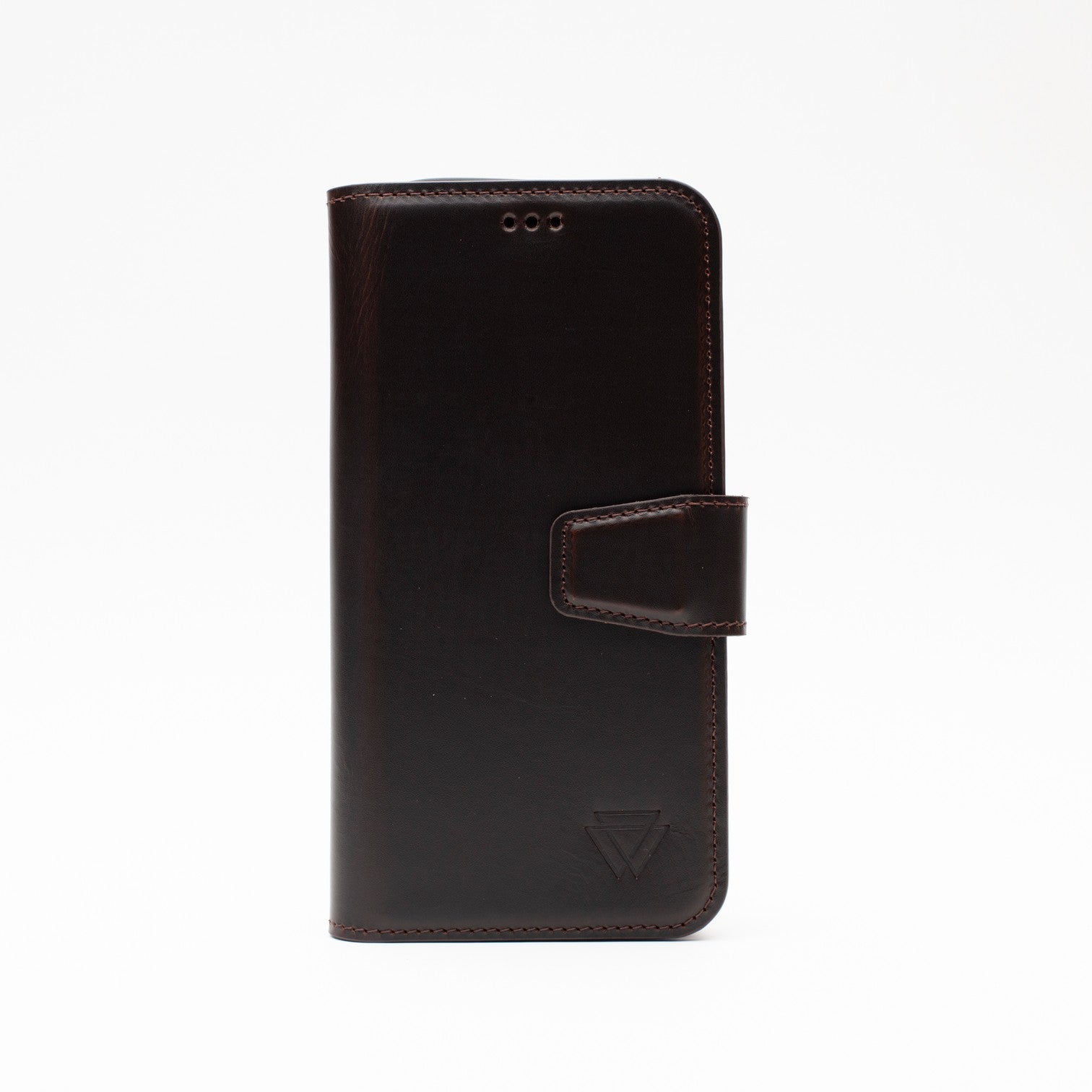 Wachikopa leather Classic iPhone Case for iPhone 15 Plus Dark Brown