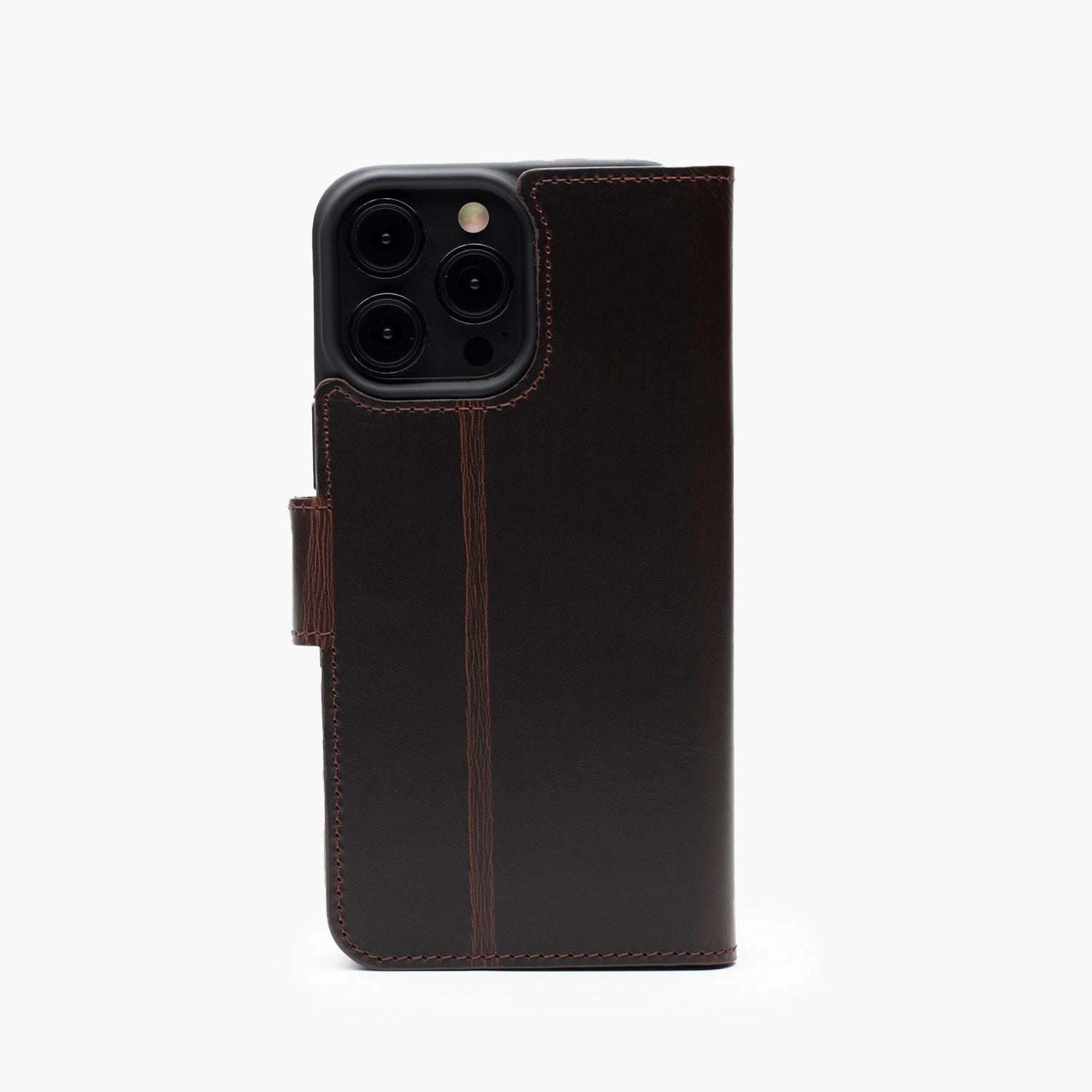 Wachikopa leather Classic iPhone Case for iPhone 14 Pro Max Dark Brown