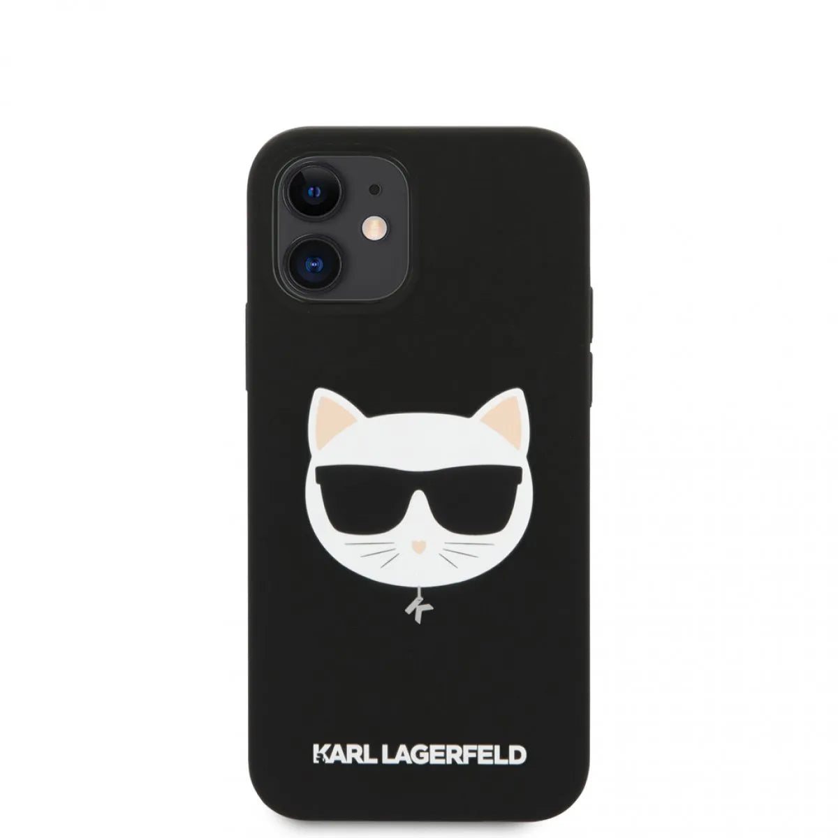 Karl Lagerfeld KLHCP12SSLCHBK iPhone 12 mini hardcase Choupette Head Silicone