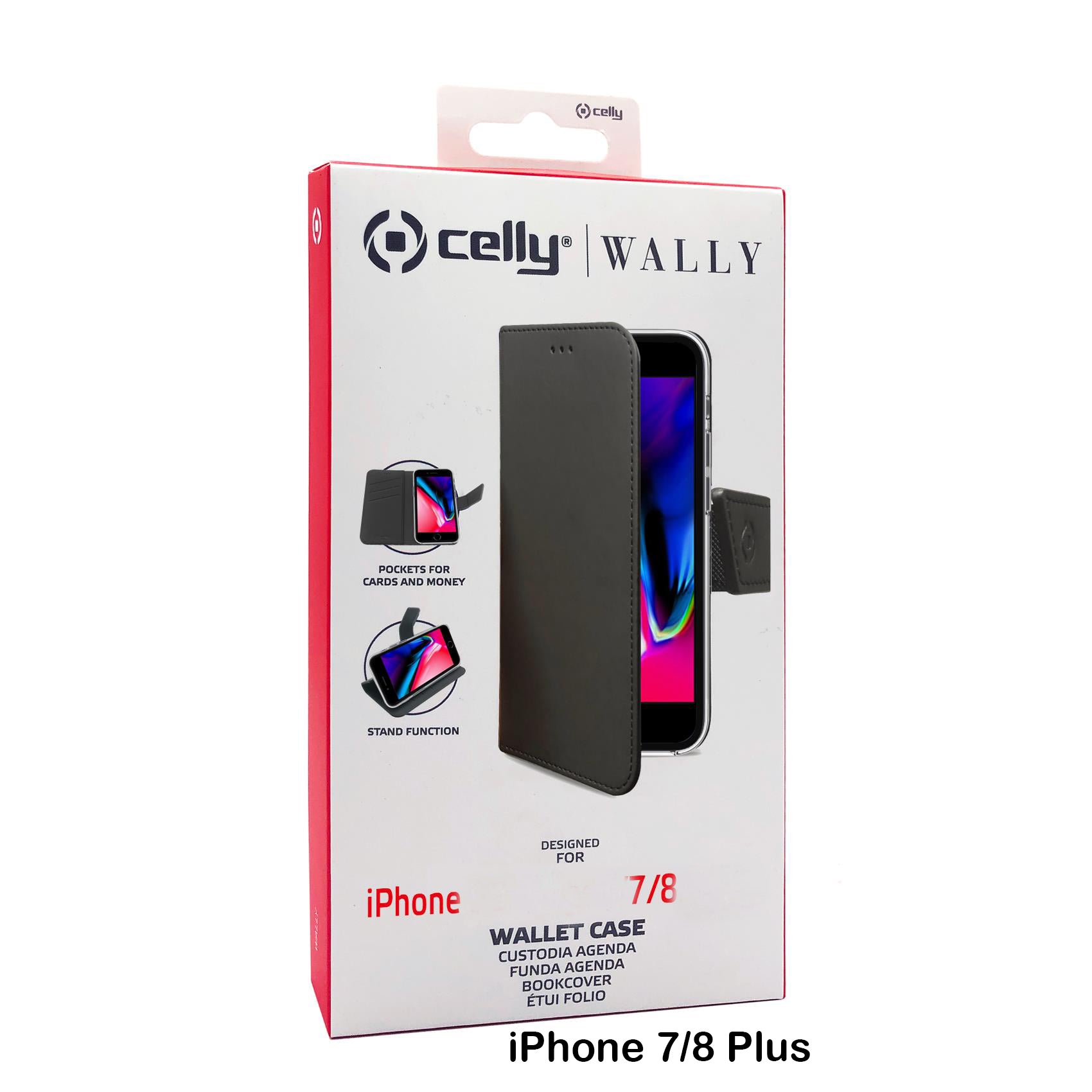 Celly Wally BookCase iPhone 7/8 Plus