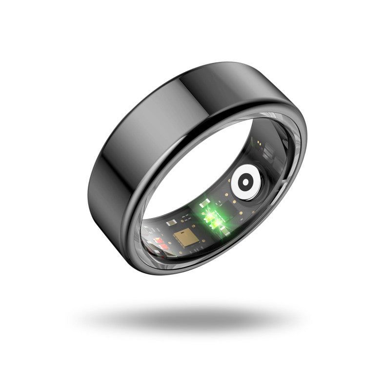 KSIX Saturn smart ring, size L , Aut. 3 days, Activity & Health, Sleep Monitor, 5ATM, Black