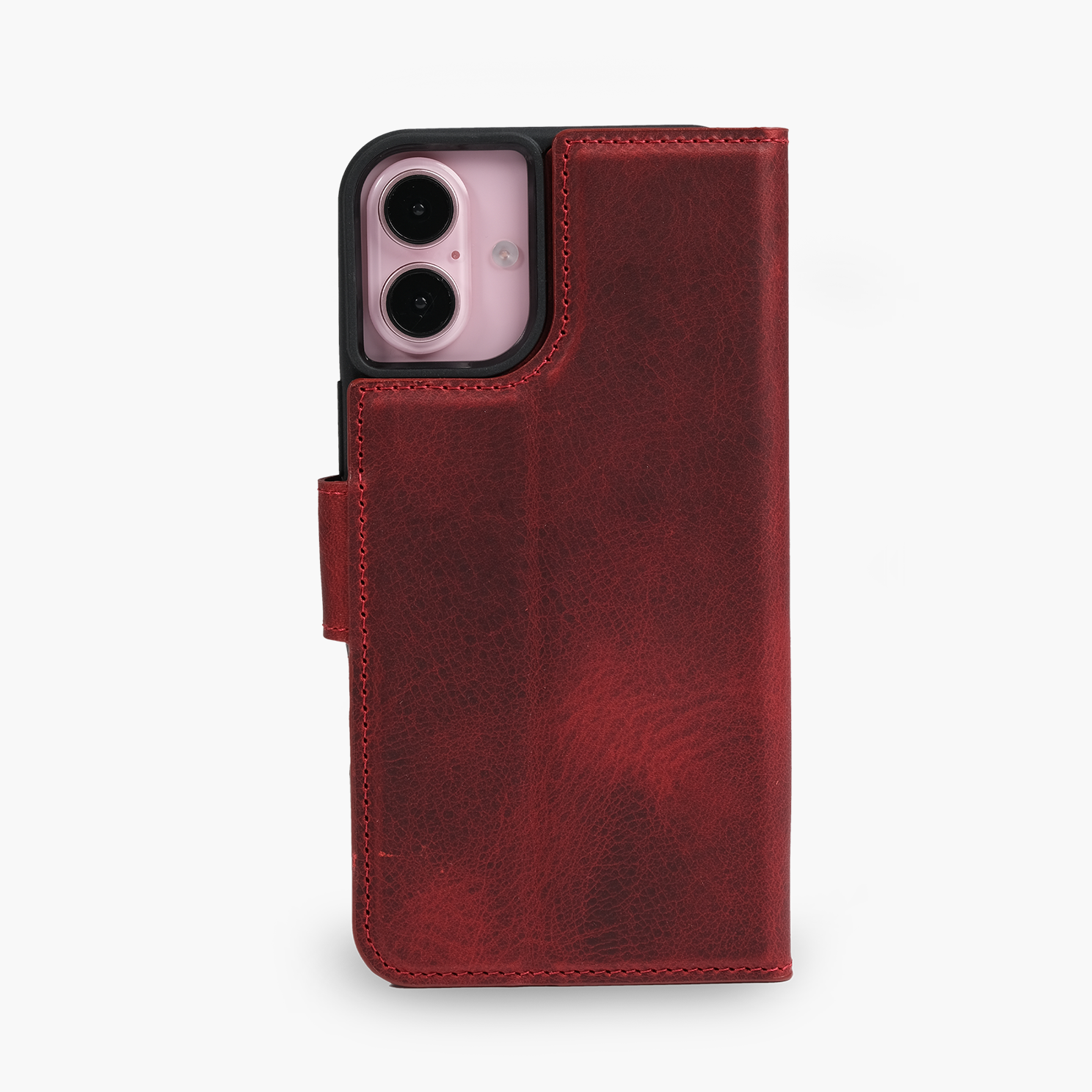 Wachikopa Leather Magic Book Case 2 in 1 for iPhone 17 Red