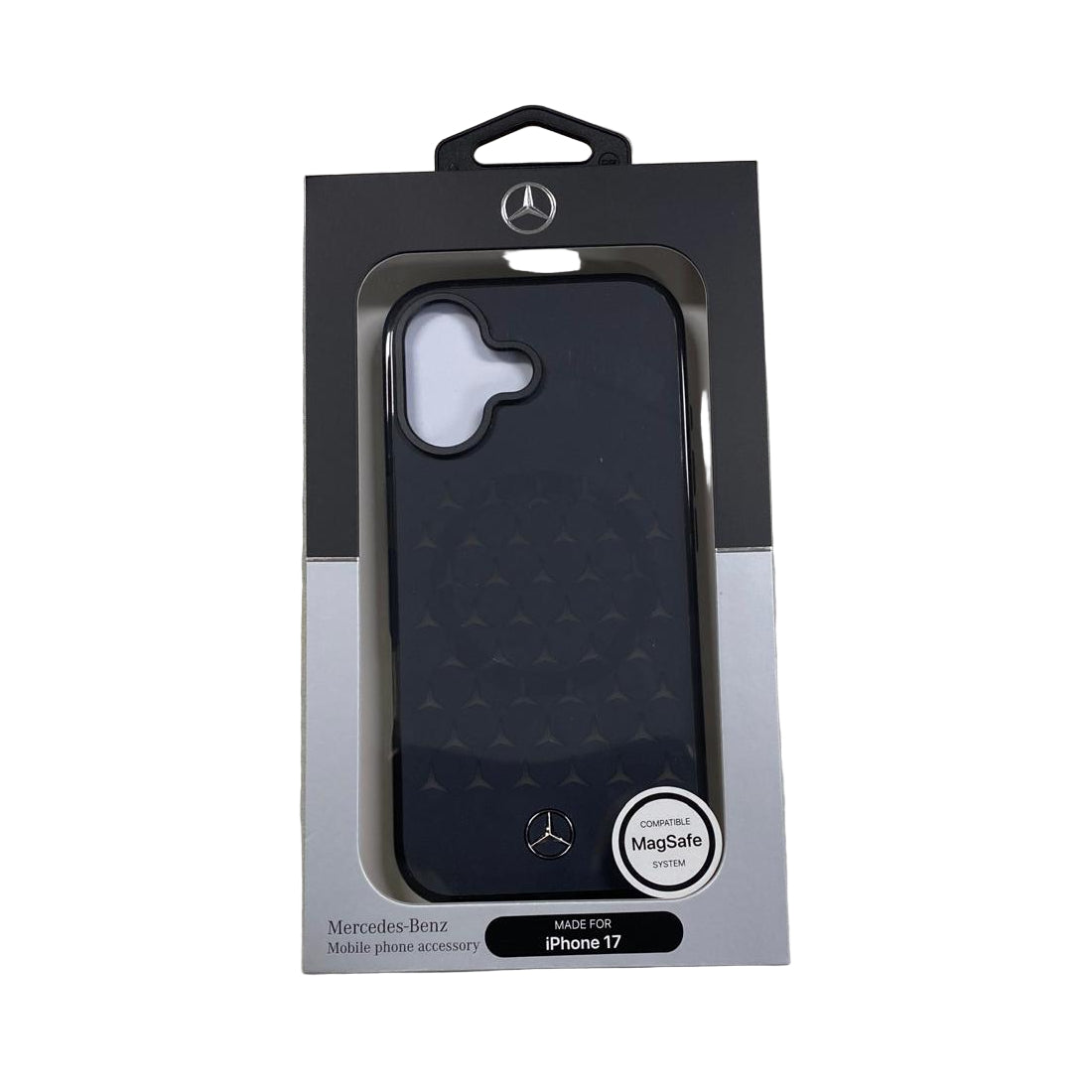 Mercedes MEHMP17S25HTPSTK HardCase MagSafe PC/TPU FROSTED W/ New Star Pattern Black iPhone 17