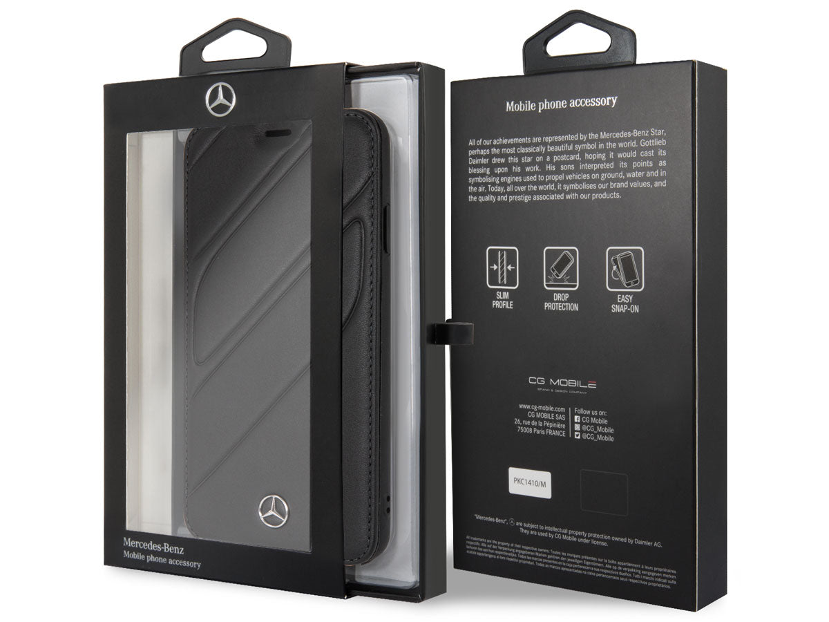 Mercedes MEFLBKI65THLBK iPhone Xs Max Black Bookcase Organic