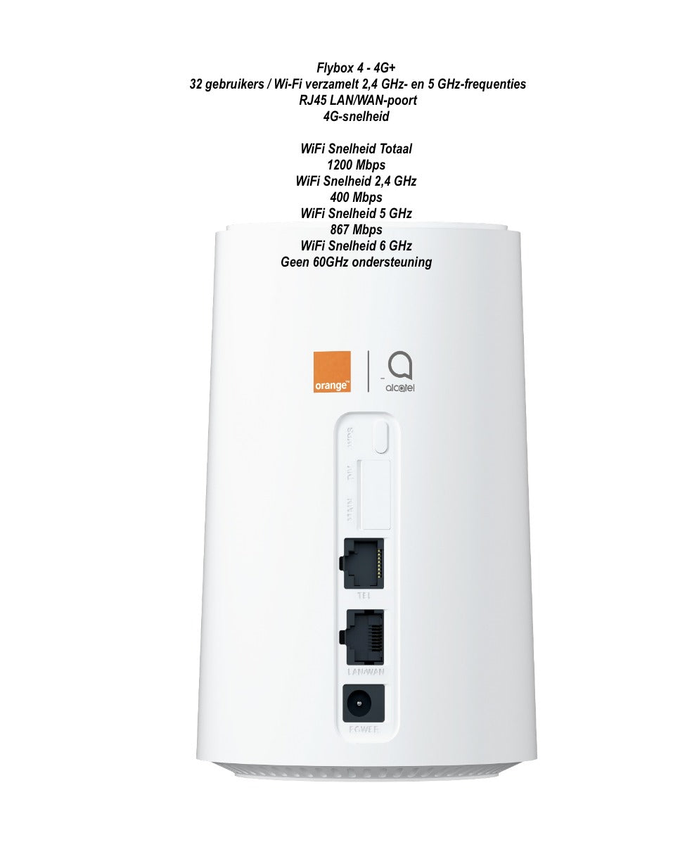 Orange Huawei Mifi router SimfriFlybox 4G+ box