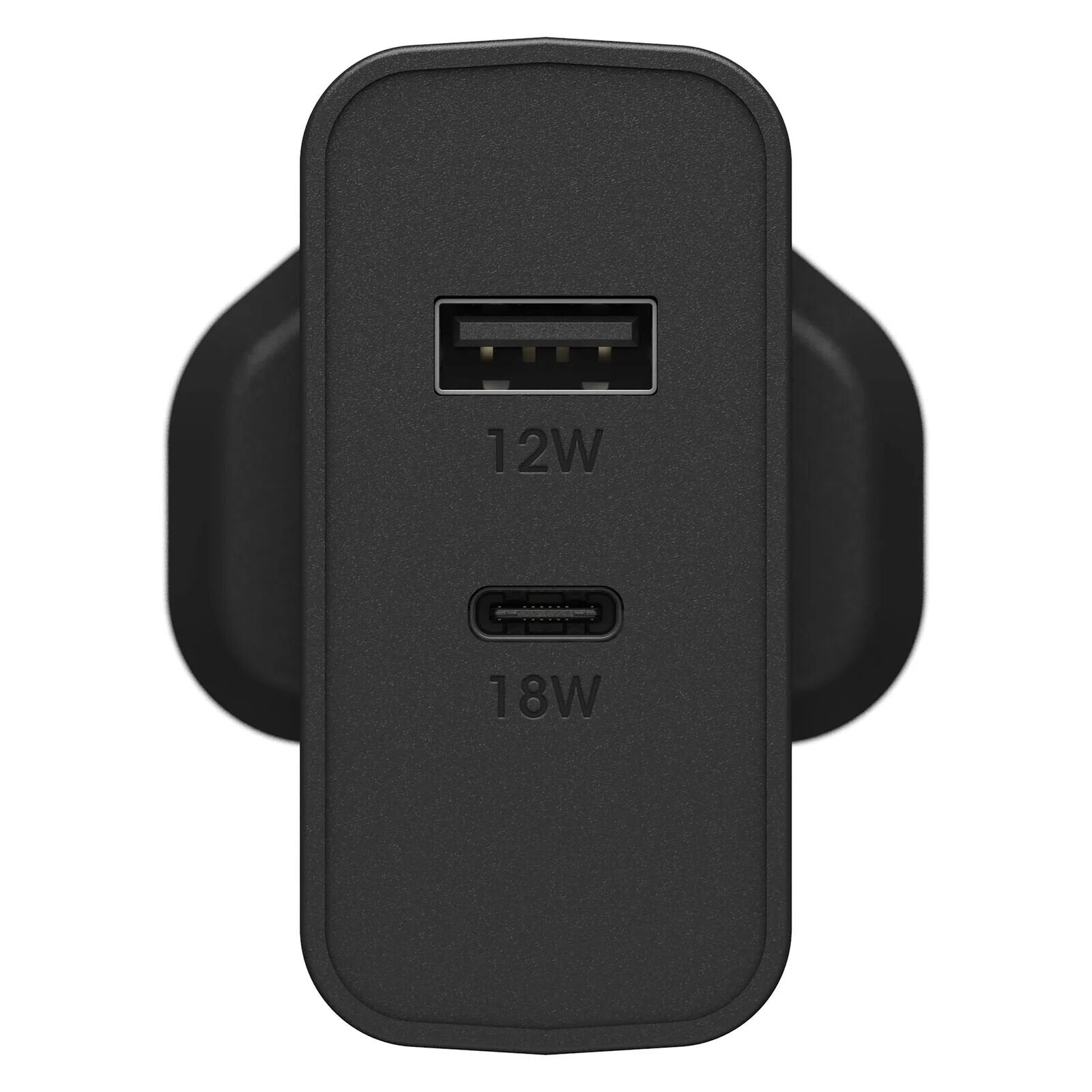 OtterBox EU Wall Charger 30W - USB-C 18W + USB-A 12W USB-PD - black