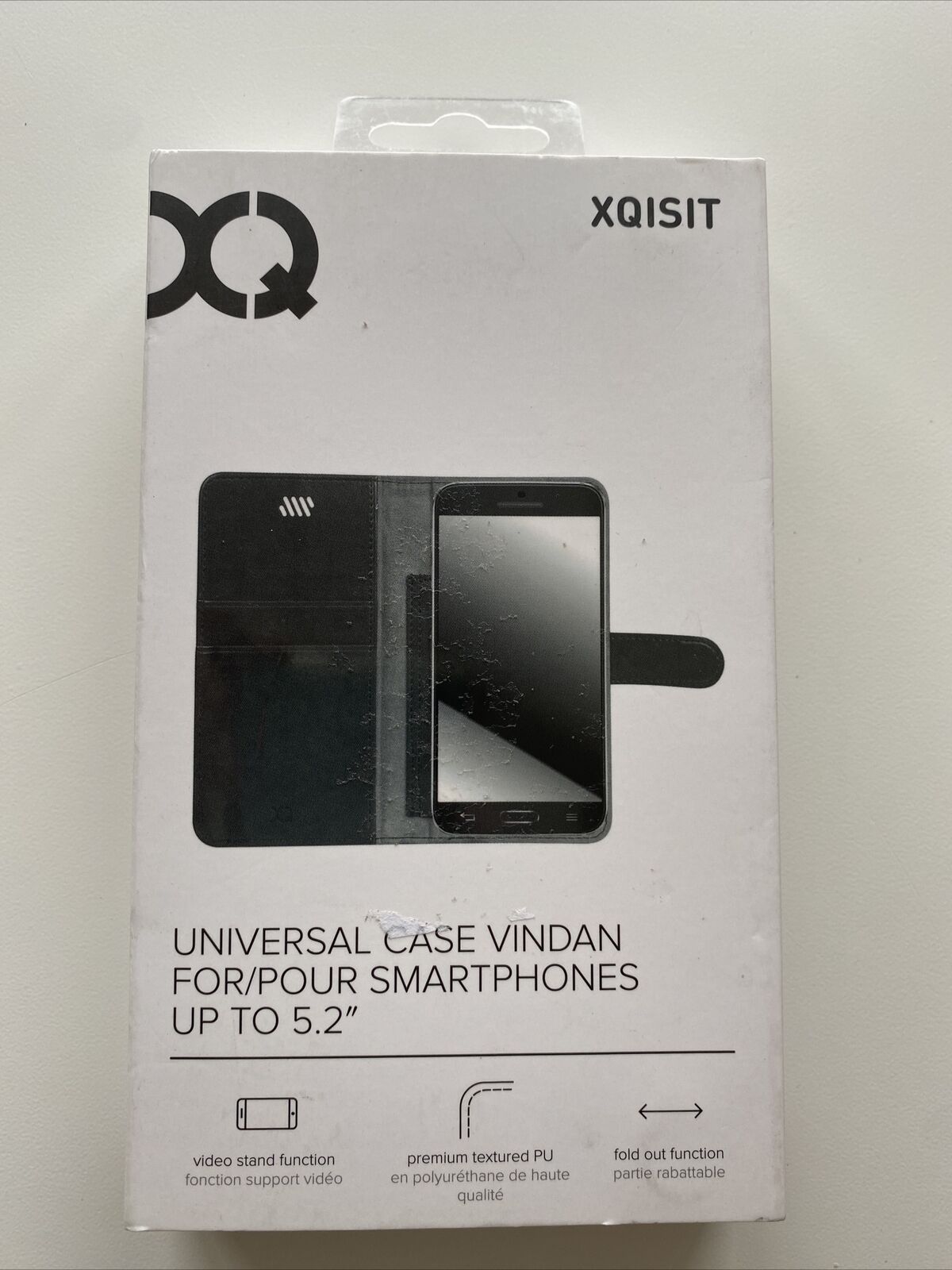 XQISIT Universal BookCase Vindan for Smartphones Up to 5.2