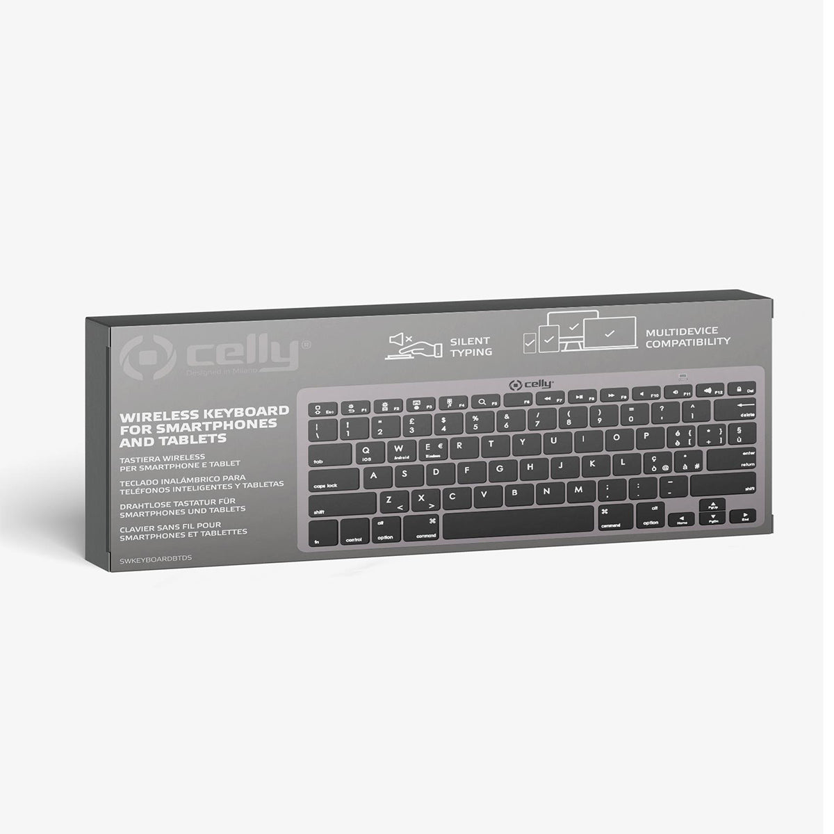 Celly SWKEYBOARDBTDS - Wireless Keyboard Black