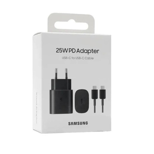 Samsung 25W fast chrger + type - C cable EP-TA800 Black Blister