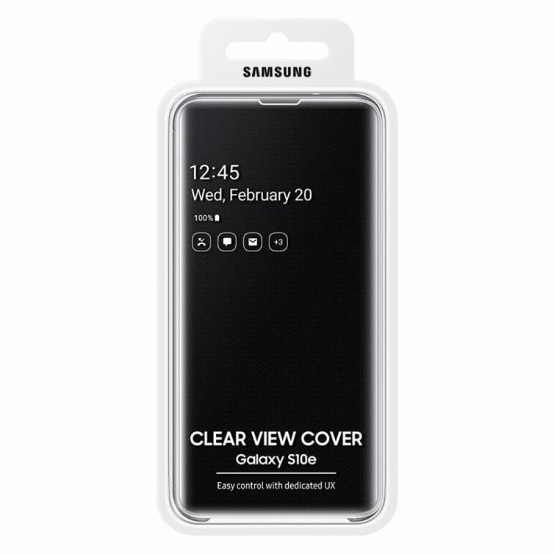 Samsung Galaxy S10e Clear View Cover - black