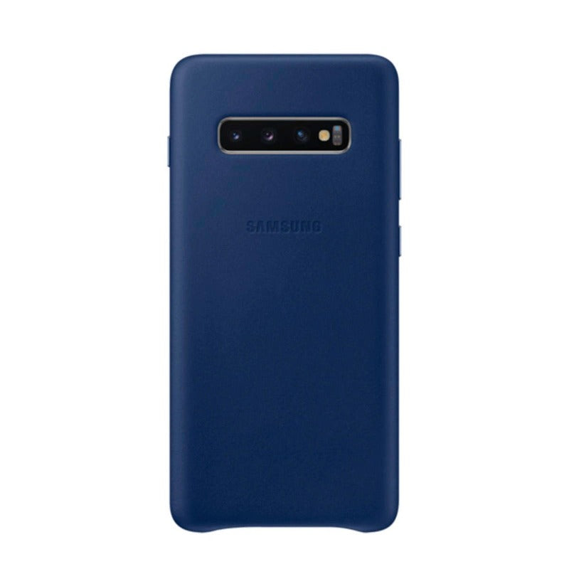 Samsung Leather Galaxy S10 Plus Case Dark Blue