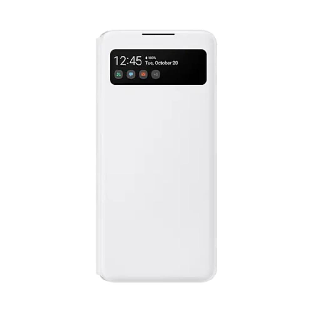 Samsung S View Wallet Cover Case for Galaxy A42 5G - White
