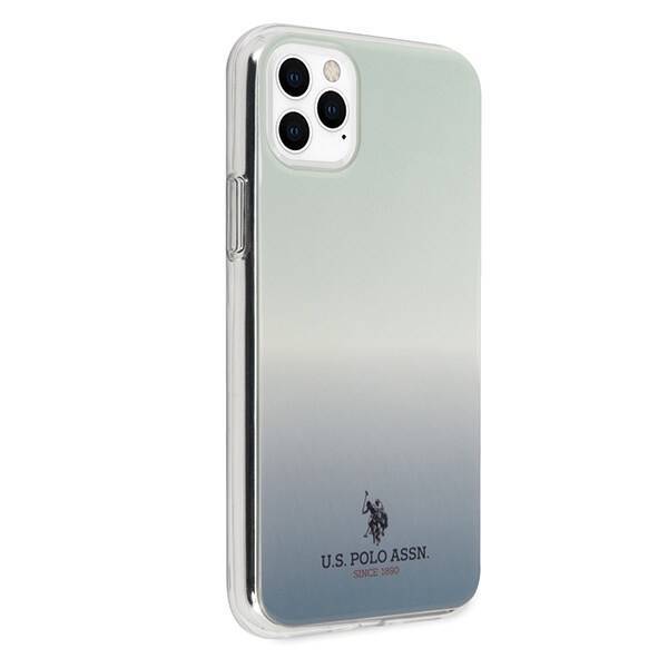 US Polo Assn USHCN58TRDGLB Gradient Pattern Collection Blue Case for iPhone 11 Pro