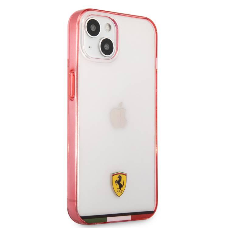 Ferrari FEHCP13MBITR iPhone 13 / 14 / 15 Transparent Hard Case Print Logo Compatible