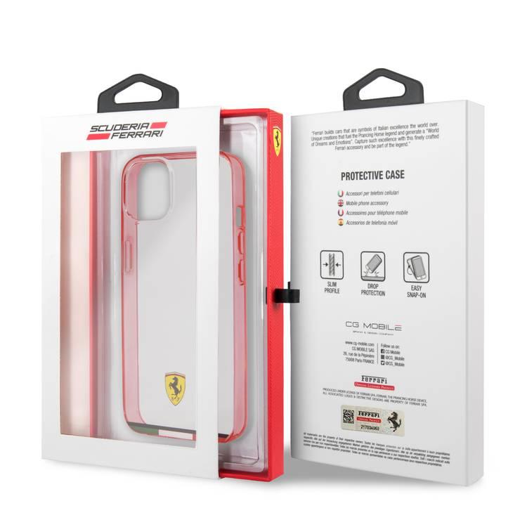 Ferrari FEHCP13MBITR iPhone 13 / 14 / 15 Transparent Hard Case Print Logo Compatible
