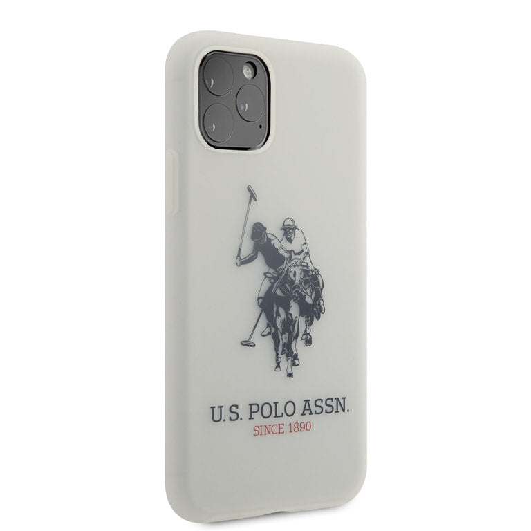 US Polo Assn USHCN58SLTRHRE Case with Big Horse Logo for iPhone 11 pro