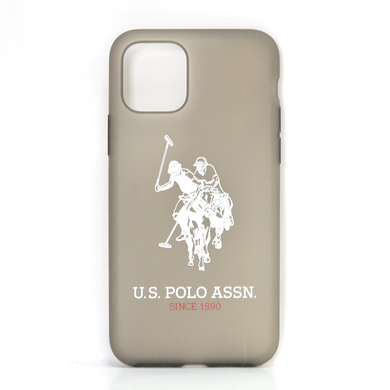 US Polo Assn USHCN58SLTRHRB Transparent Grey Back Cover Case for iPhone 11 Pro
