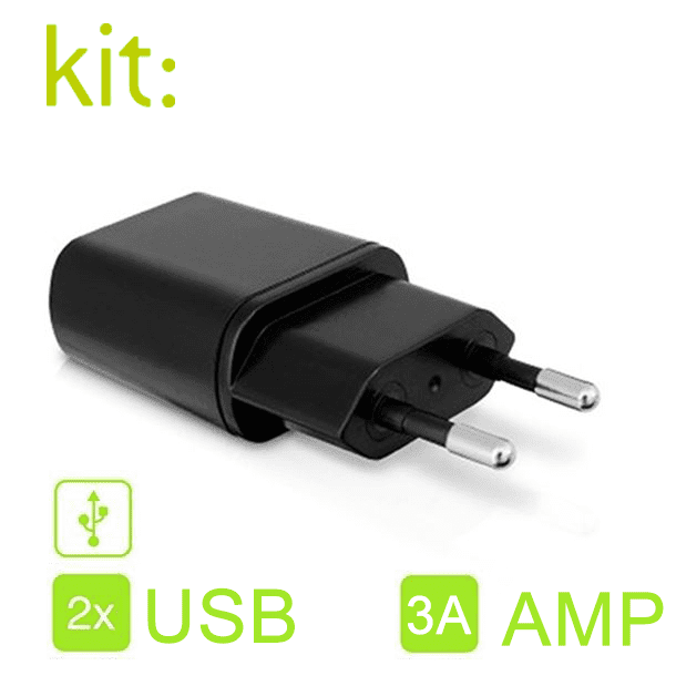 Kit Dual USB Mains Charger