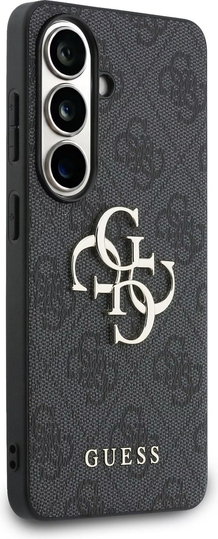 Guess GUHCS26FE4GMGGR Leather 4G Metal Logo Case for Samsung Galaxy S26 FE Black