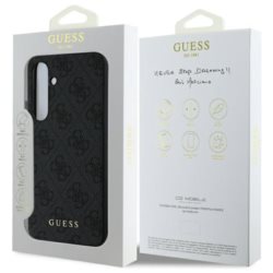 Guess GUHCS24FEG4GFGR S24 FE S721 grey hardcase 4G Metal Gold Logo