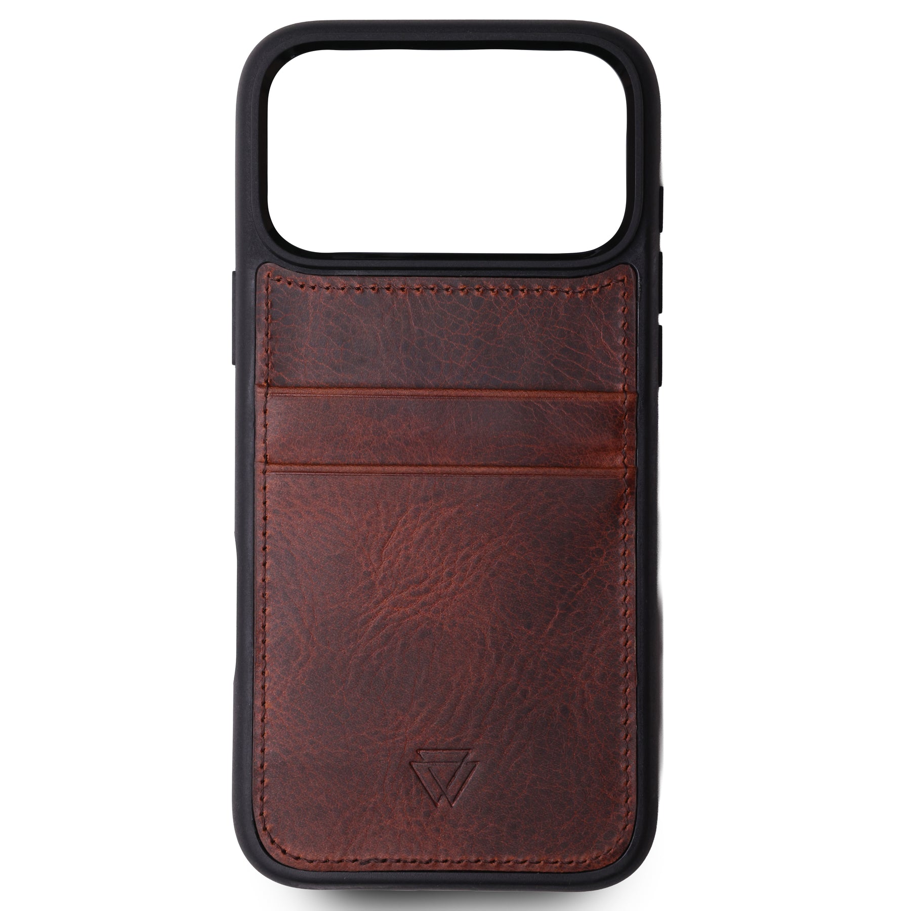 Wachikopa Leather Back Cover C.C. Case for iPhone 17 Pro Brown