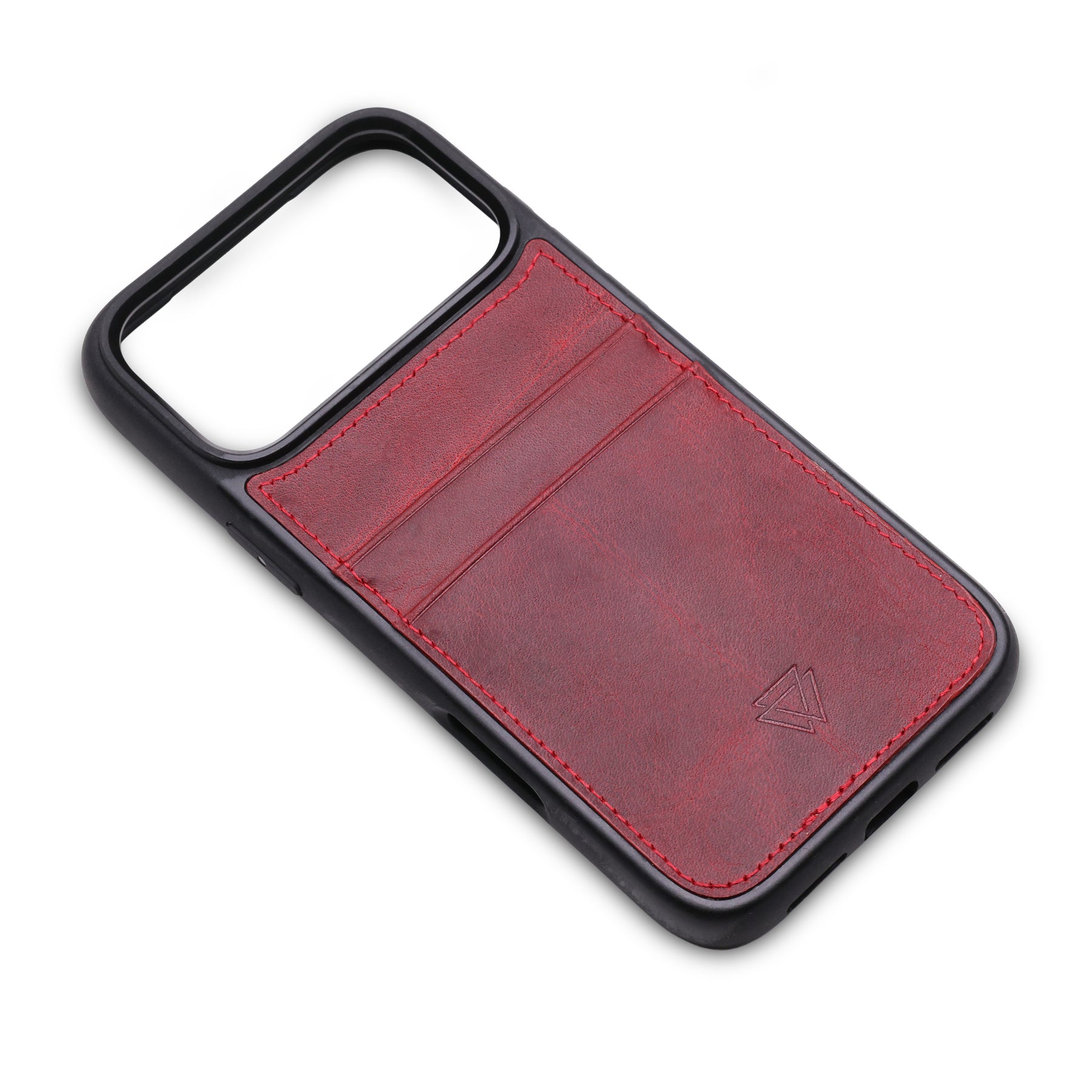 Wachikopa Leather Back Cover C.C. Case for iPhone 17 Pro Red