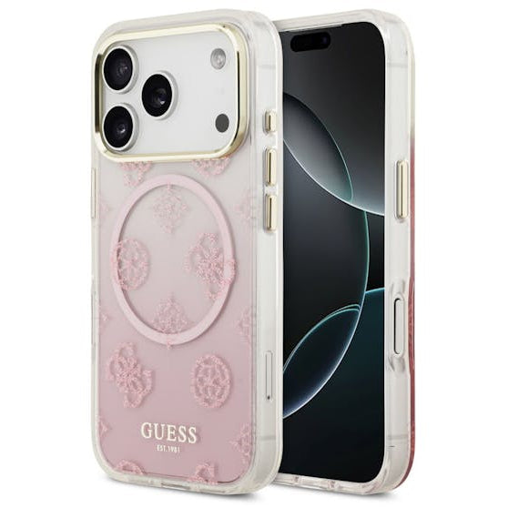 GUESS GUHMP17XHPOGMEGP HardCase MagSafe TPU MIRROR W/ PEONY Pink iPhone 17 Pro Max