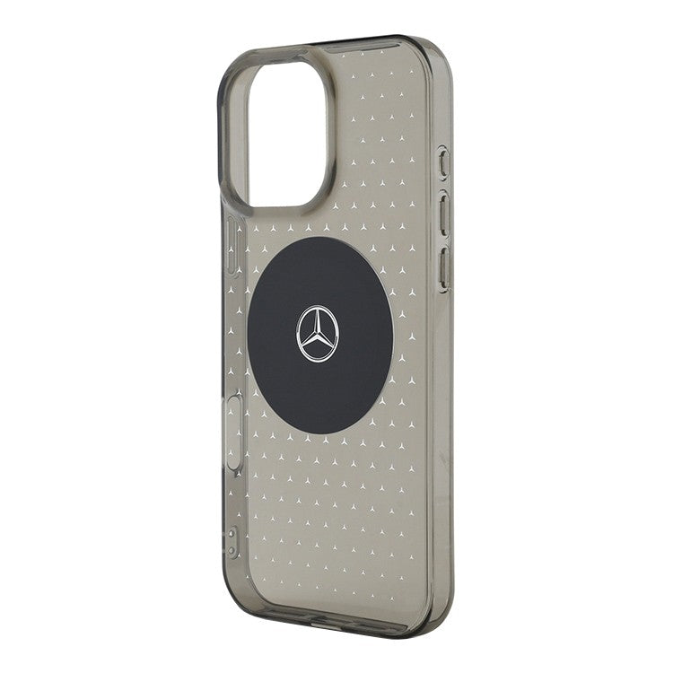 Mercedes MEHMP16X23HCPK for iPhone 16 Pro Max PC/TPU Star pattern and Circle, Black MagSafe