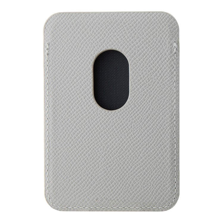 Guess magnetic Wallet Cardslot MagSafe PU Grained leather Triangle Metal logo Beige