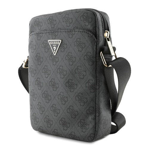 Guess 4G Triangle Logo 10" Shoulder Bag in Black