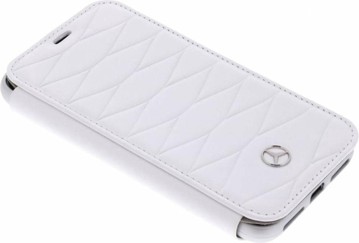 Mercedes-Benz Genuine Leather BookCase with card slotsfor iPhone X white