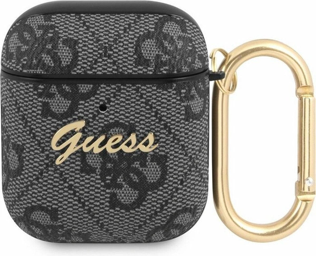 Guess AIRPODS 1/2 PU 4G W/4G CHARM Black